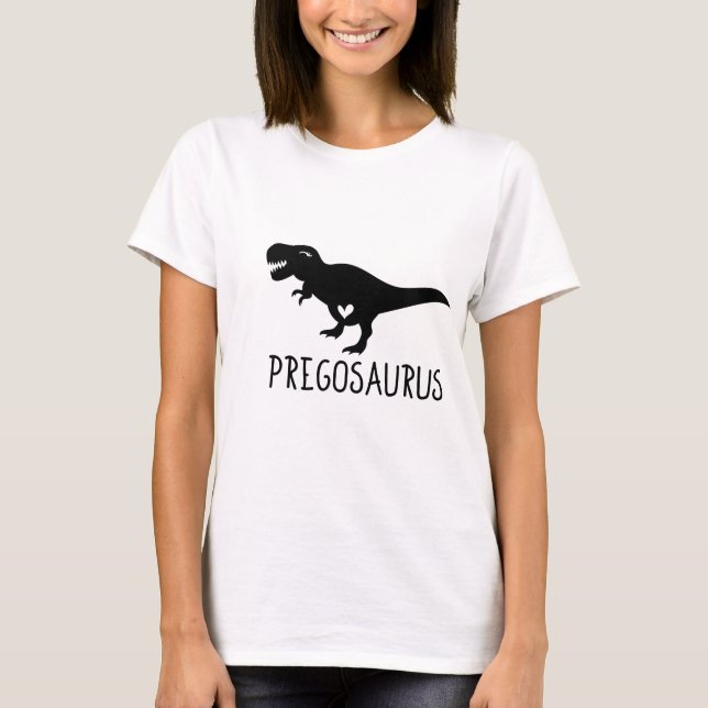 Pregosaurus Moderskap T Shirt (Framsida)