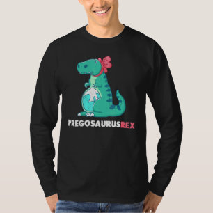 Pregosaurus Rex Dinosaur Gravid Meddelande 1 T Shirt