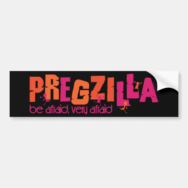 Pregzilla Bildekal (Framsidan)