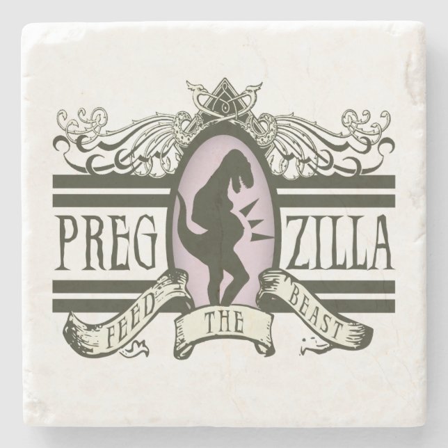 Pregzilla matning beasten stenunderlägg (Framsidan)