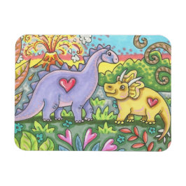 PREHISTORIC DINOSAUR VALENTINE MAGNET