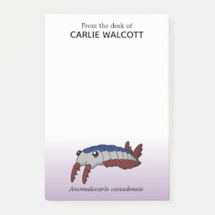 Prehistorisk djurAnomalocaris Post-it Block