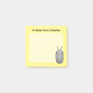Prehistorisk djurtrilobit post-it block