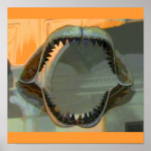 Prehistorisk Jaws CB Poster