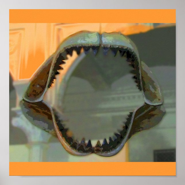 Prehistorisk Jaws CB Poster (Framsidan)