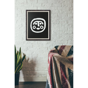 Prehistorisk krigare Ansikte - Ancient Tribal Poster