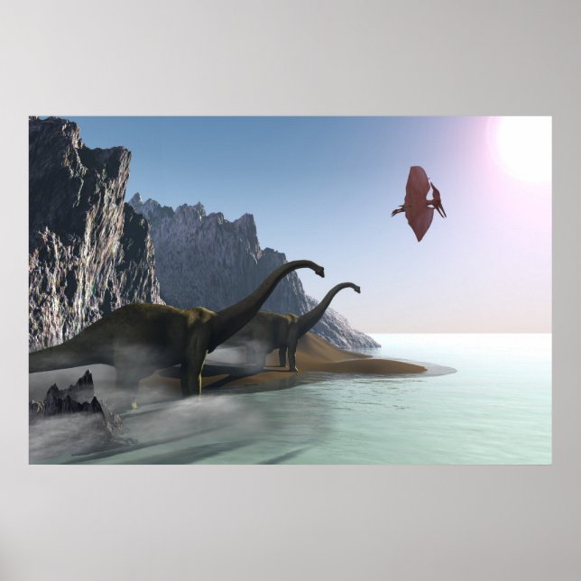 PREHISTORISK VÄRLDSKRIVNING POSTER (Framsidan)