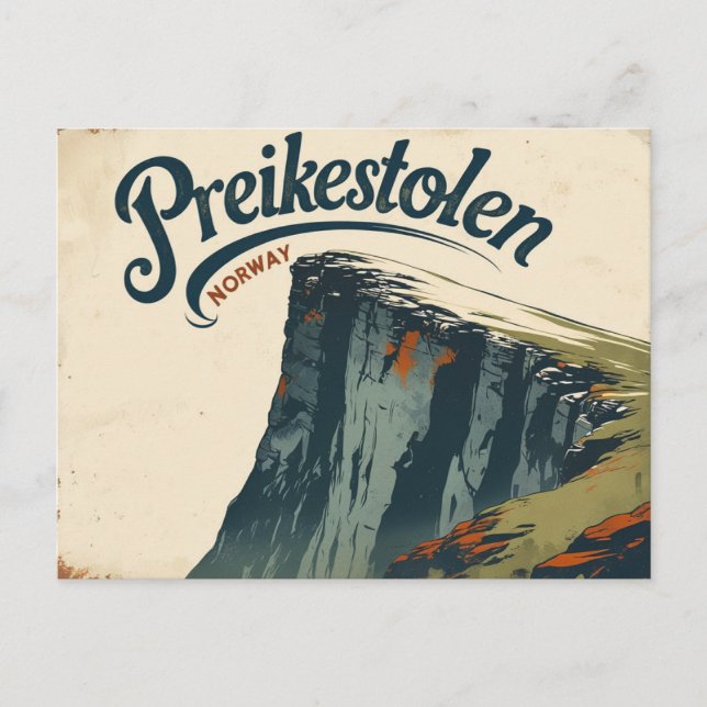 Preikestolen Classic Charm Vykort (Framsida)