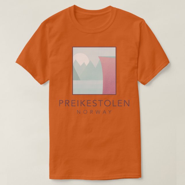 Preikestolen Norge T Shirt (Design framsida)