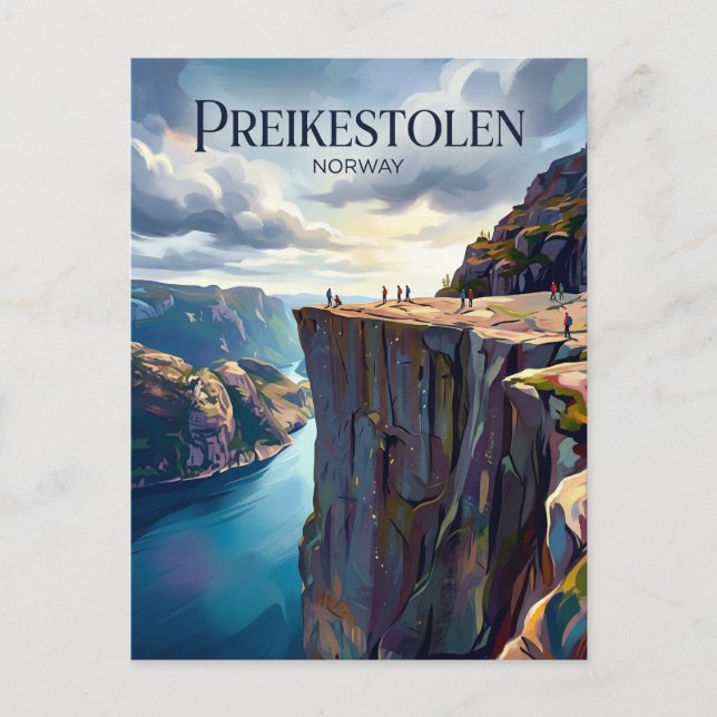Preikestolen Norge Vykort (Framsida)