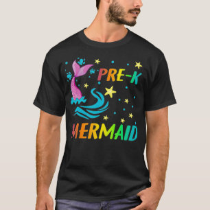 Prek Sjöjungfru Back to school Gift för barn T Shirt