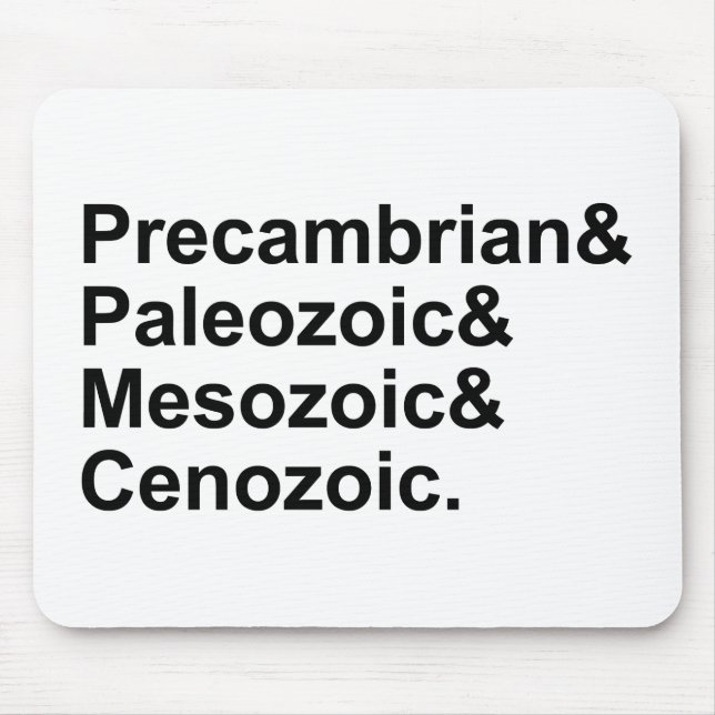 Prekambrium Paleozoikum Mesozoikum Kenozoikum Jord Musmatta (Framsidan)