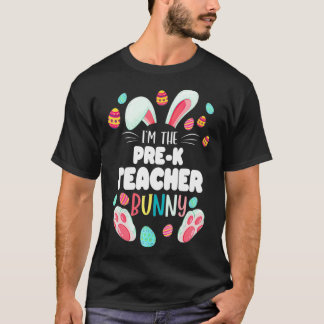 Prekindergarten Teacher Bunny Hoppy Påsk Day T Shirt