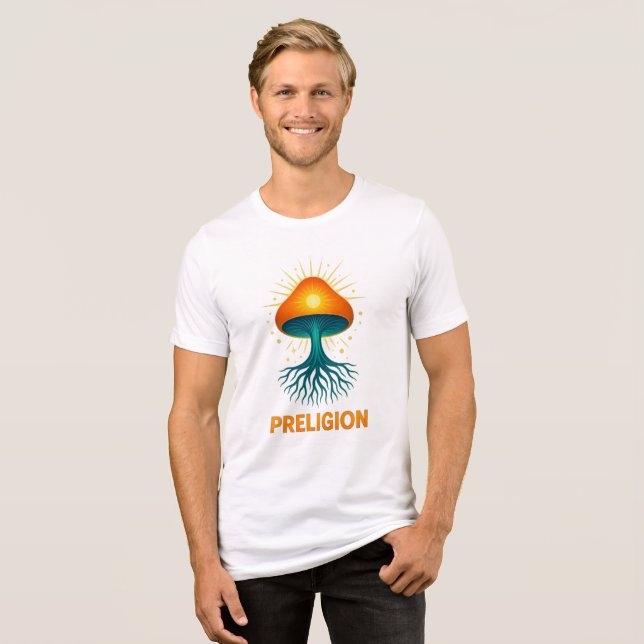 Preligion - Svamp logotyp T Shirt (Framsida Full)
