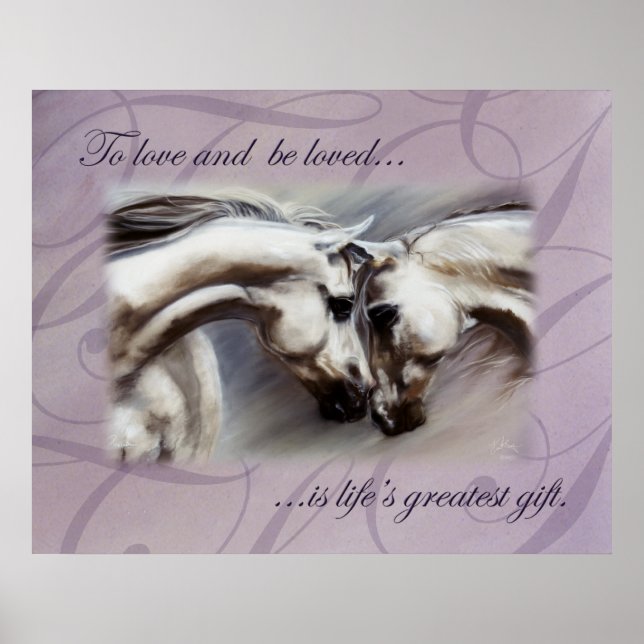 Prelude Horses av Kim McElroy Poster (Framsidan)