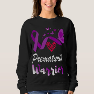 Prematura Warrior Butterflies Preemie Lila Rib T Shirt