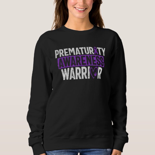 Prematurity Awareness Warrior Premature Preemie Mo T Shirt (Framsida)