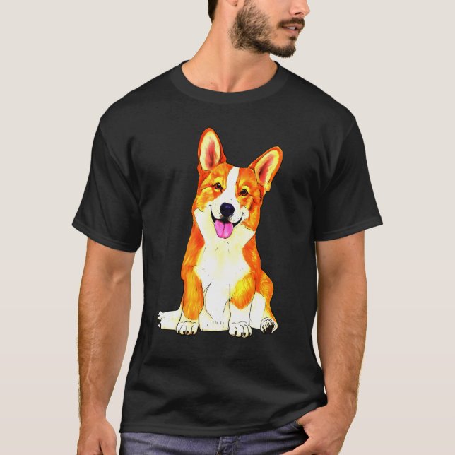 Prembroke Welsh Corgi Corgi T Shirt (Framsida)