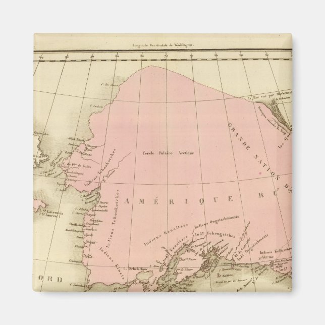 Premiärmeridianerna Washington och Paris Magnet (Framsidan)