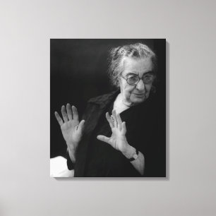Premiärminister Golda Meir Canvastryck
