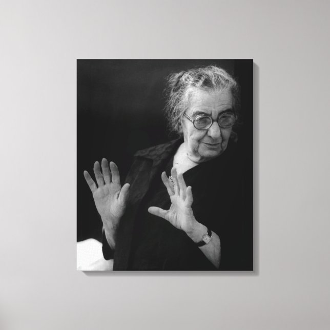 Premiärminister Golda Meir Canvastryck (Framsida)