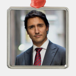 Premiärminister Justin Trudeau 2017 Julgransprydnad Metall