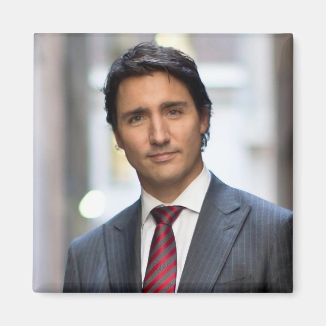 Premiärminister Justin Trudeau 2017 Magnet (Framsidan)