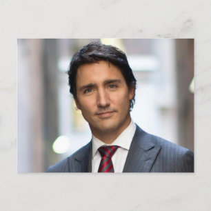 Premiärminister Justin Trudeau 2017 Vykort