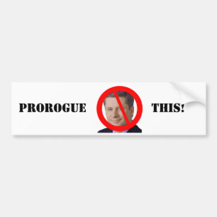Premiärminister Stephen Harper Prorogue This! Bildekal