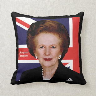 Premiärministern Margaret Thatcher - se båda sid Kudde