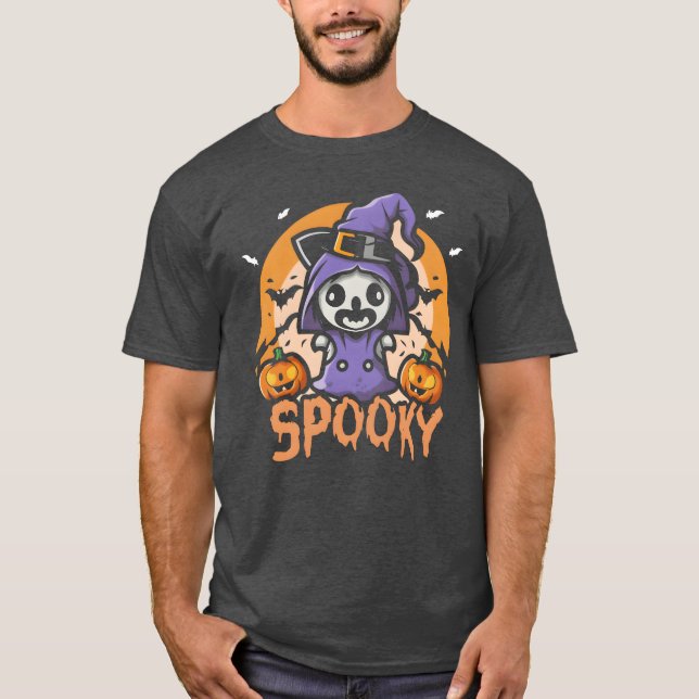 Premiärvänner för Cute Spooky-design T Shirt (Framsida)