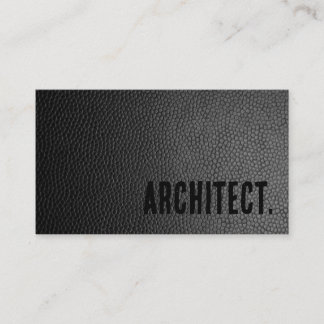 Premier Black Faux Leather Architect Visitkort