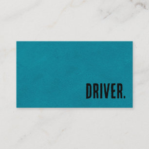 Premier Blue Faux Leather Driver Visitkort