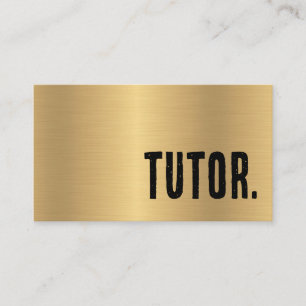 Premier Faux Guld Tutor Visitkort