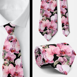 Premier Rosa Orchid Forme Neck Tie Slips