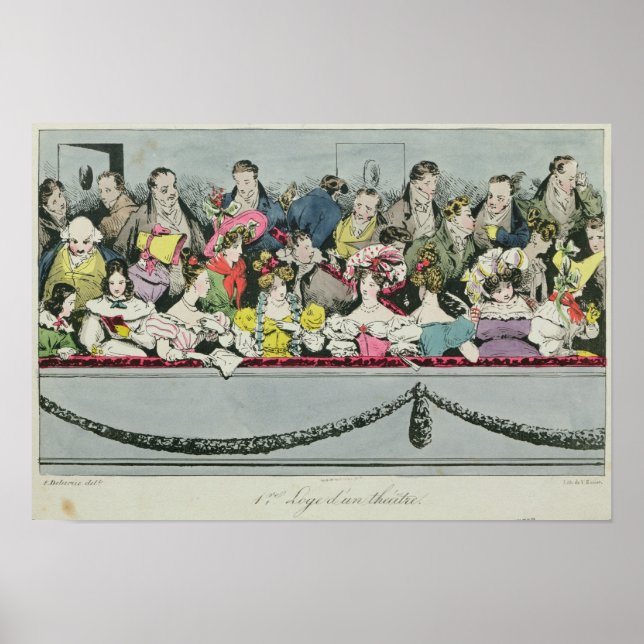 Premiere Loge d'un theater Poster (Framsidan)