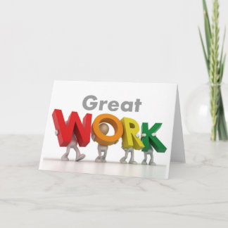 Premiere Series - Underbart arbetskort Kort