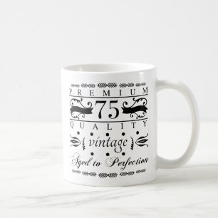 Premium 75:e födelsedag kaffemugg