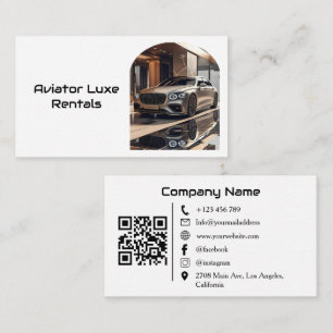 Premium Arch Billuthyrning & Försäljning QR-kod Fo Visitkort