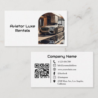 Premium Arch Billuthyrning & Försäljning QR-kod Fo Visitkort