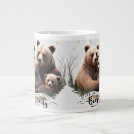 Premium Bear Strong Family Jumbo Mug - Two Cubs Jumbo Mugg