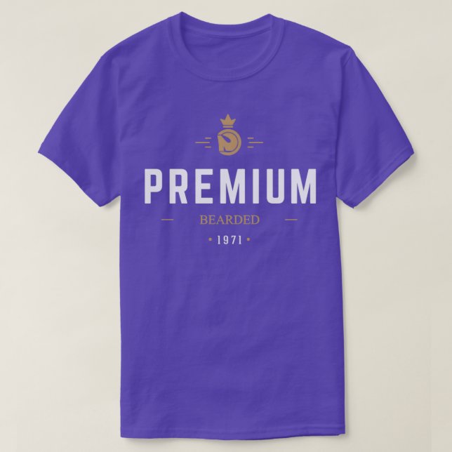 Premium Beared T Shirt (Design framsida)