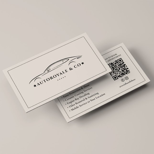 Premium bildetaljering Bil Tvätt Sand Visitkort (Premium Auto Detailing Car Wash Sand Business Card
)