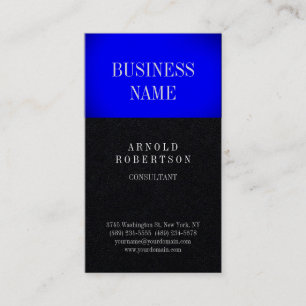 Premium Black Blue-Trendig - vanligt Visitkort