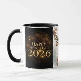 premium black gold happy new year coffee mug mugg