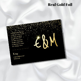 Premium Black Guld Monogram Photo Leather-fotsfoi