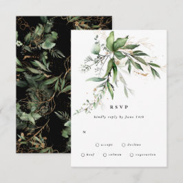 Premium Black Sage Botanical Eucalyptus Greenery OSA Kort