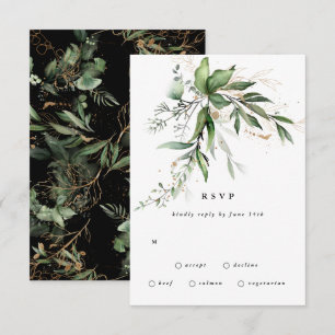 Premium Black Sage Botanical Eucalyptus Greenery OSA Kort