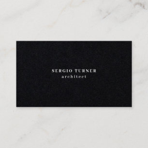 Premium Black Trendig - minimalistisk Professionel Visitkort