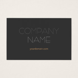 Premium Black Trendig Snyggt Company Namn Visitkort